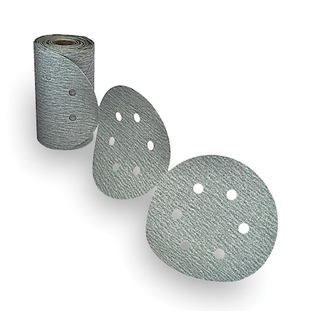 Alfa 5in x 0 150G PSA Paper Disc Silicon Carbide White 100/Link Roll PSSW51500